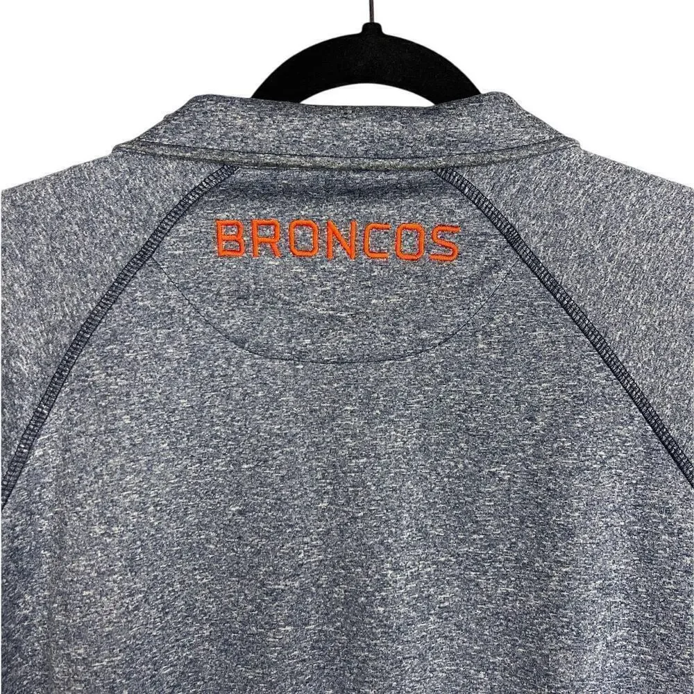 NFL Men's Denver Broncos Quarter-Zip Pullover Size L